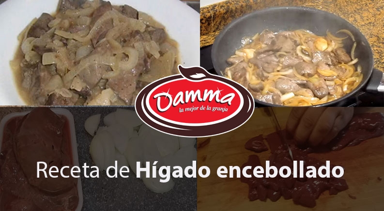 Hígado de lechazo encebollado