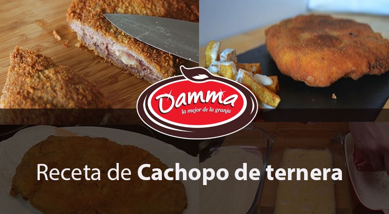 Cachopo de ternera con jamón serrano y queso