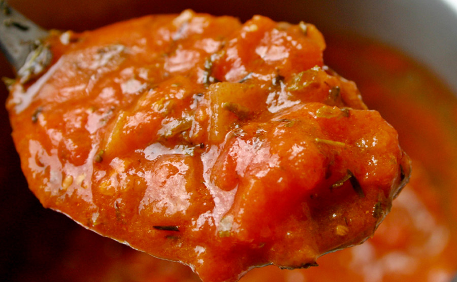 receta magro con tomate