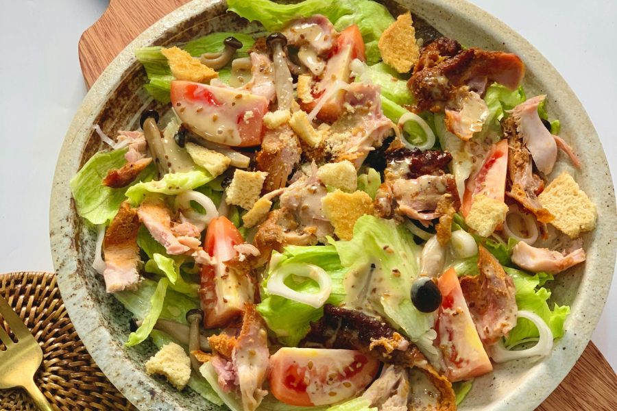 ensalada pollo crujuente