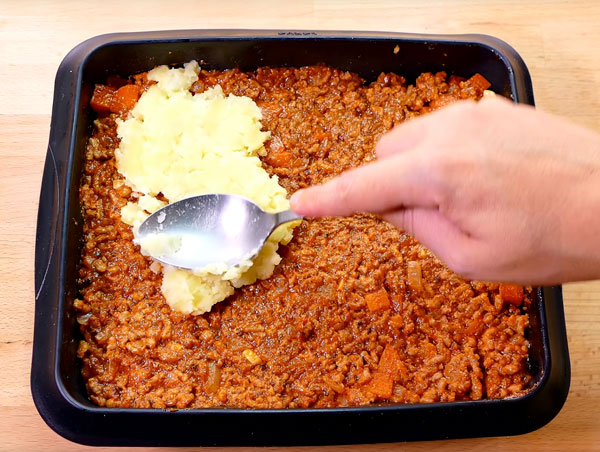 como preparar el pastel de carne